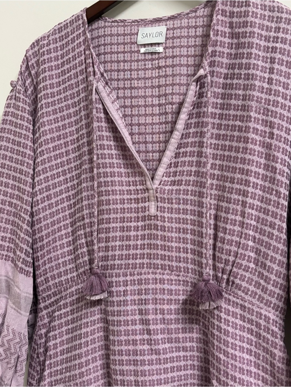 SAYLOR Malka Mini Dress purple Size L Large - Picture 5 of 8